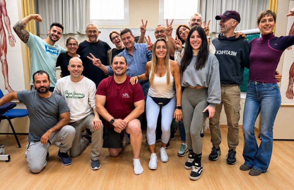 Grupo de alumnos del IAO reunidos al finalizar una formación